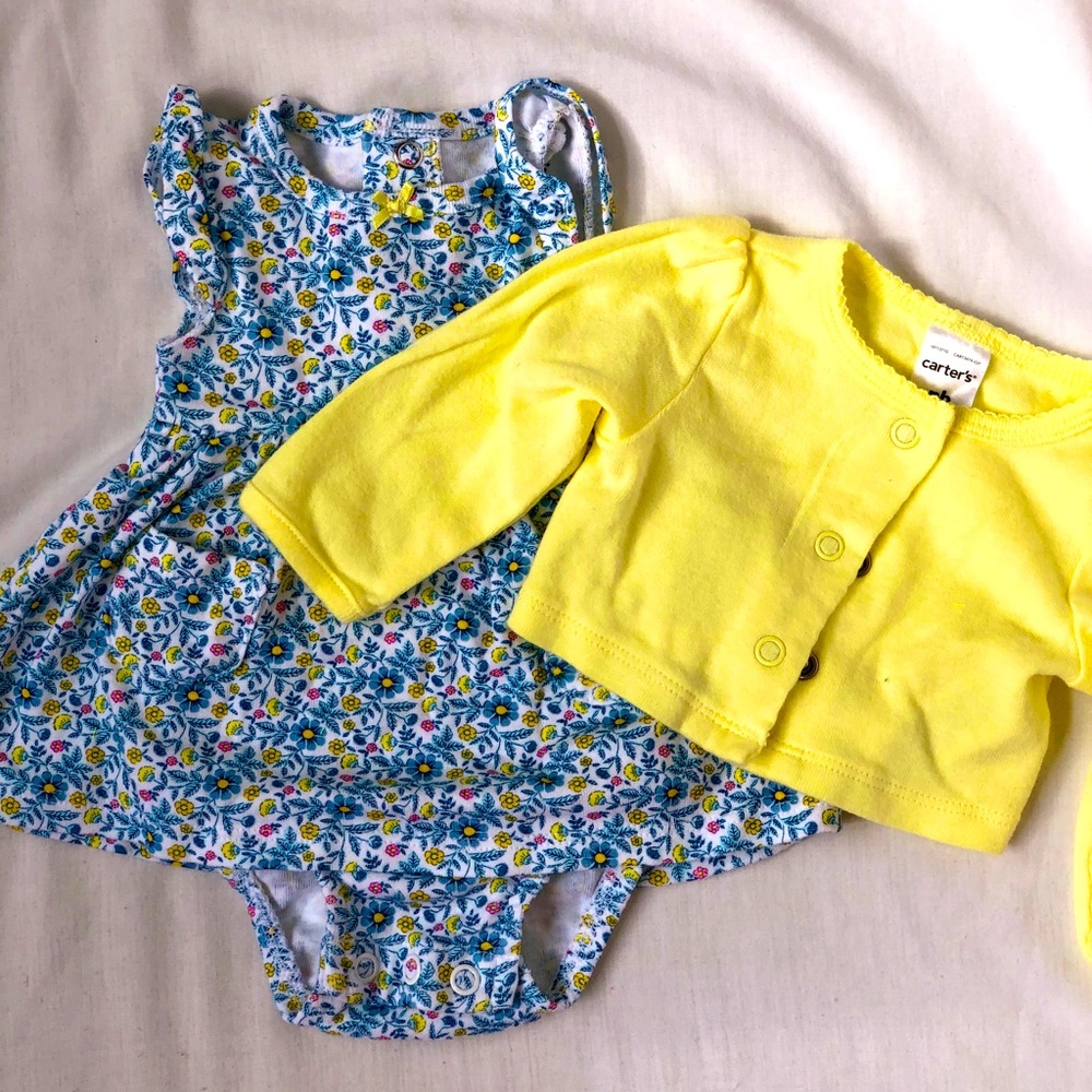 Baby Girl dress and Sweater Set